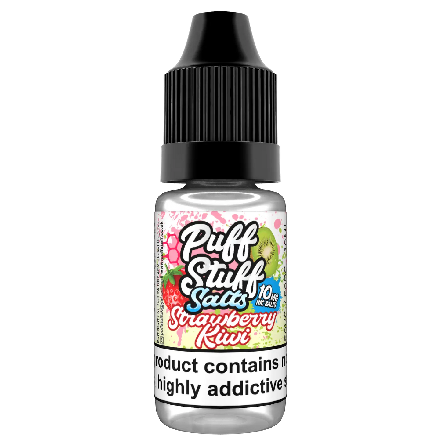 Puff Stuff Salts - Strawberry Kiwi - 10ml nic Salt