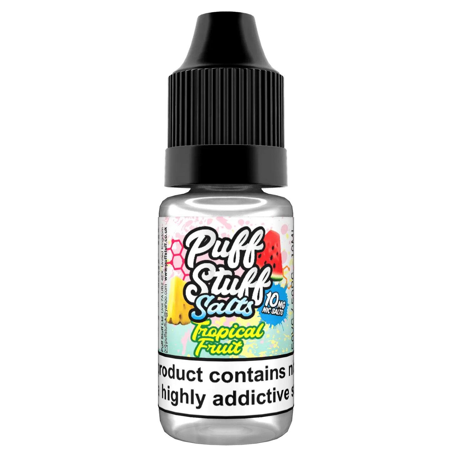 Puff Stuff Salts - Tropical Fruit - 10ml nic Salt