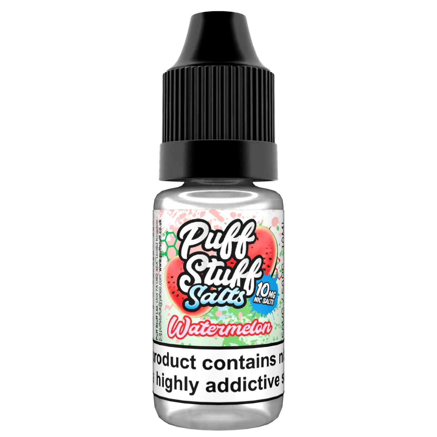 Puff Stuff Salts - Watermelon - 10ml nic Salt