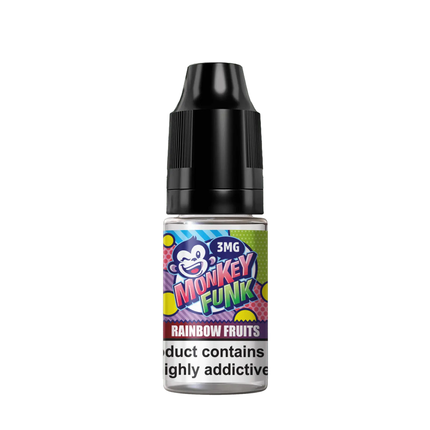 RAINBOW FRUITS E-LIQUID BY Monkey Funk 10ML