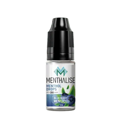 Menthalise Cigarette Menthol Drops 10ml - Blueberry & Crisp Menthol Flavour Menthalise
