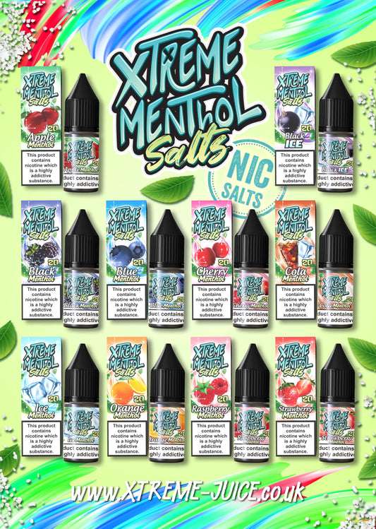 Orange Menthol Nic Salt E-Liquid 10ml - Xtreme Menthol 10mg & 20mg Xtreme Menthol Salts