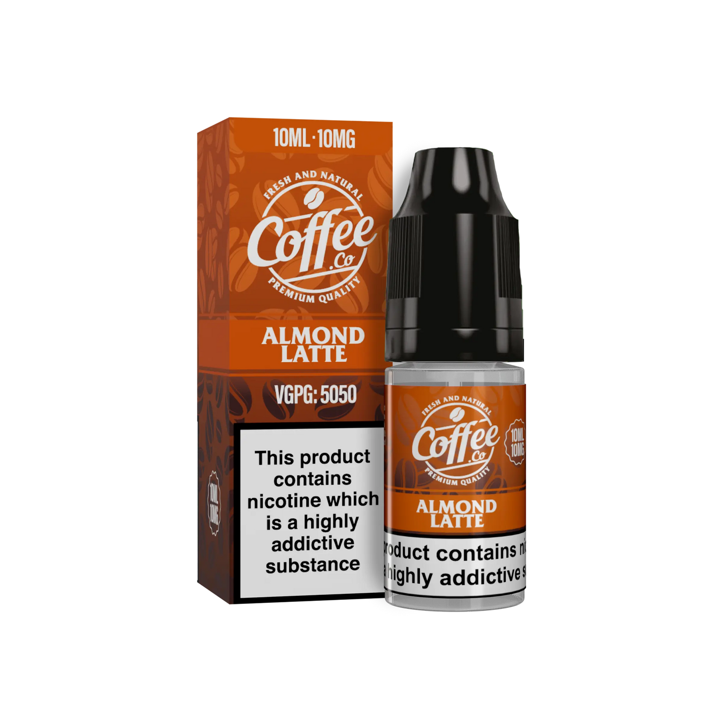 Almond Latte Nic Salt E-Liquid 10ml - Coffee Co 10mg & 20mg Coffee Co Salts