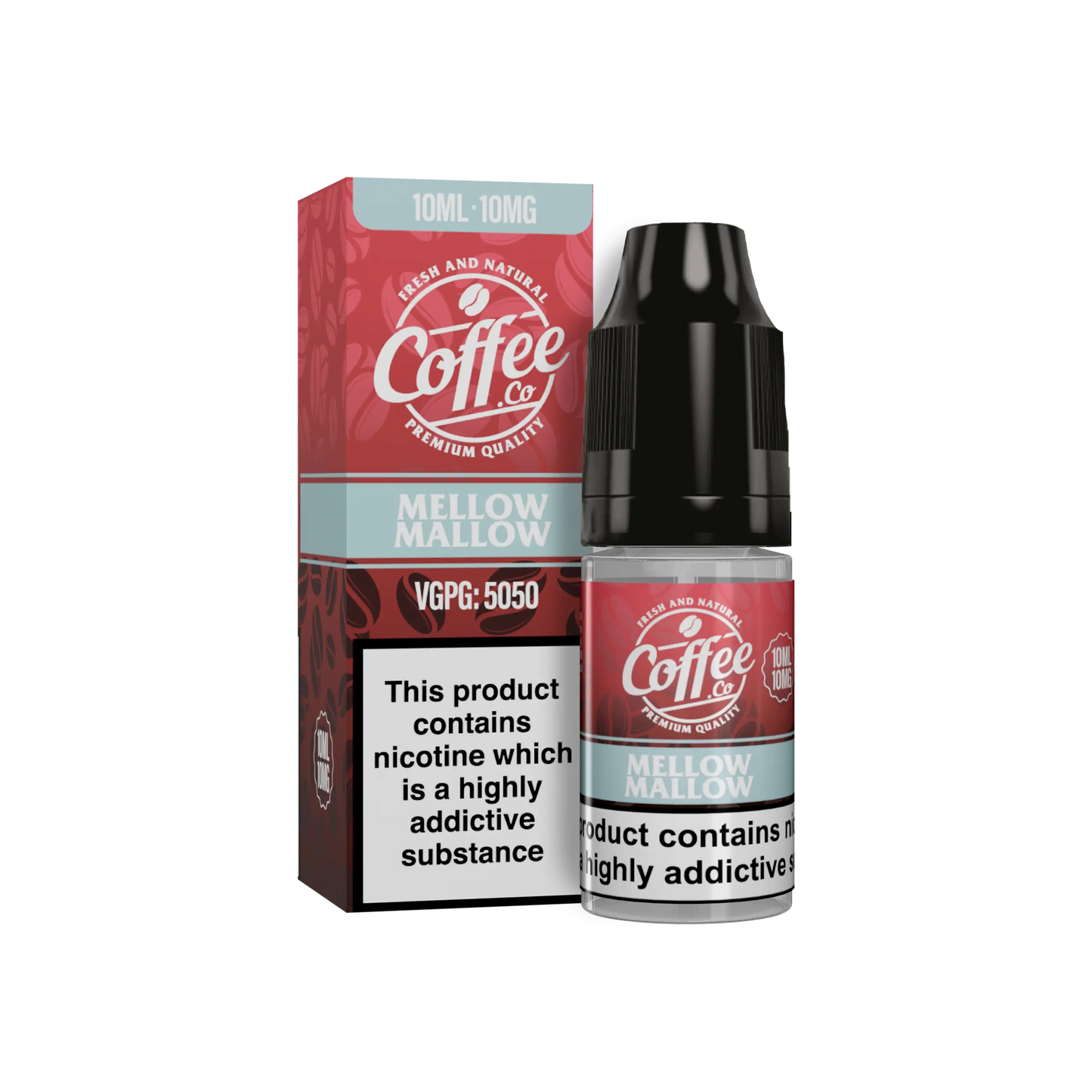 Mellow Mallow Nic Salt E-Liquid 10ml - Coffee Co 10mg & 20mg Coffee Co Salts