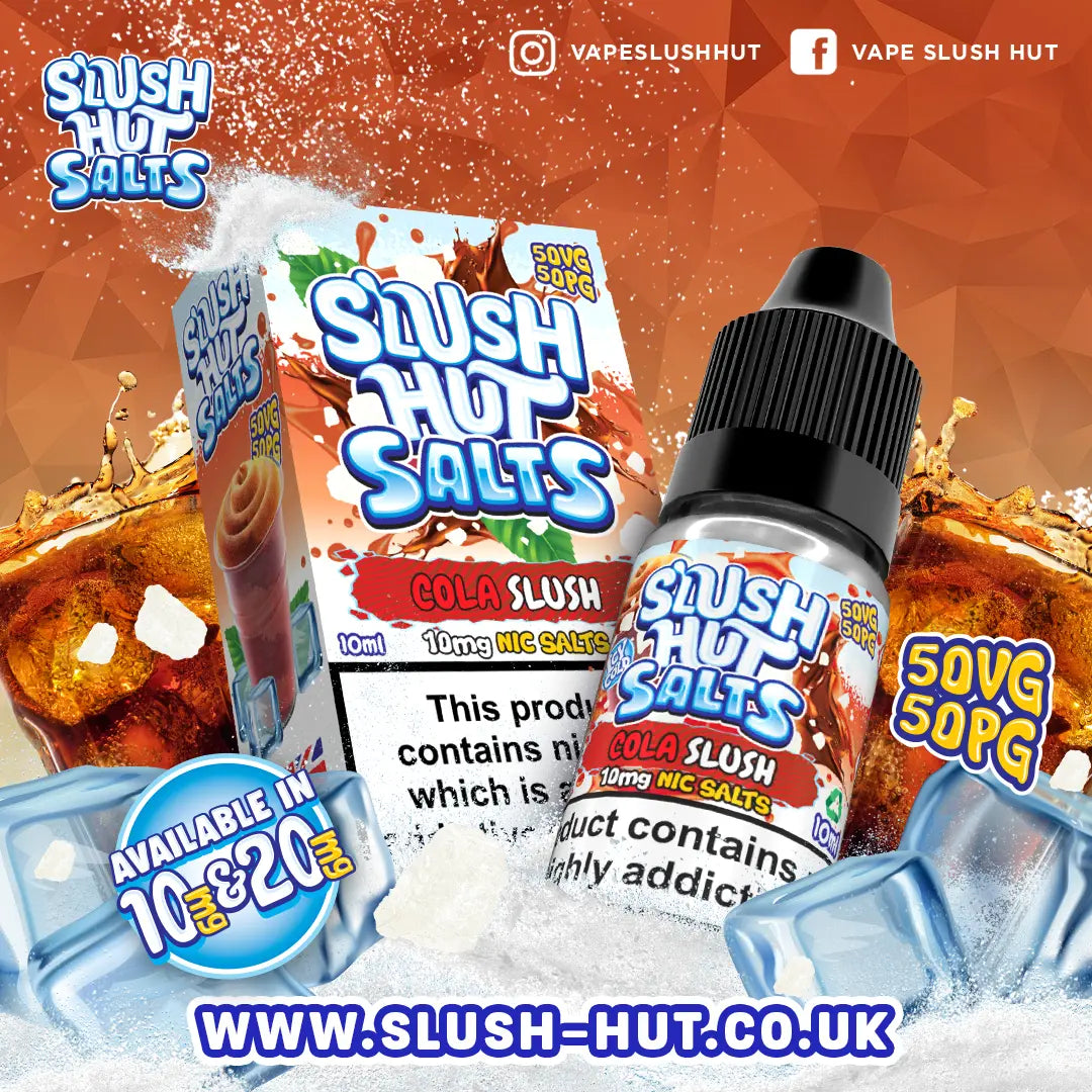 Cola Slush Nic Salt E-Liquid 10ml - Slush Hut Salts 10mg & 20mg Slush Hut Salts