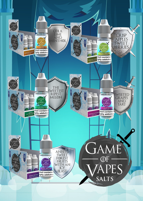 Game of Vapes Salts 10ml Nic Salt E-Liquid - The Reign of Flavour