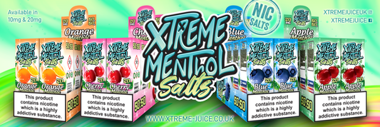Xtreme Menthol Salts Vape Juice | 10mg & 20mg Nic Salt E-Liquid