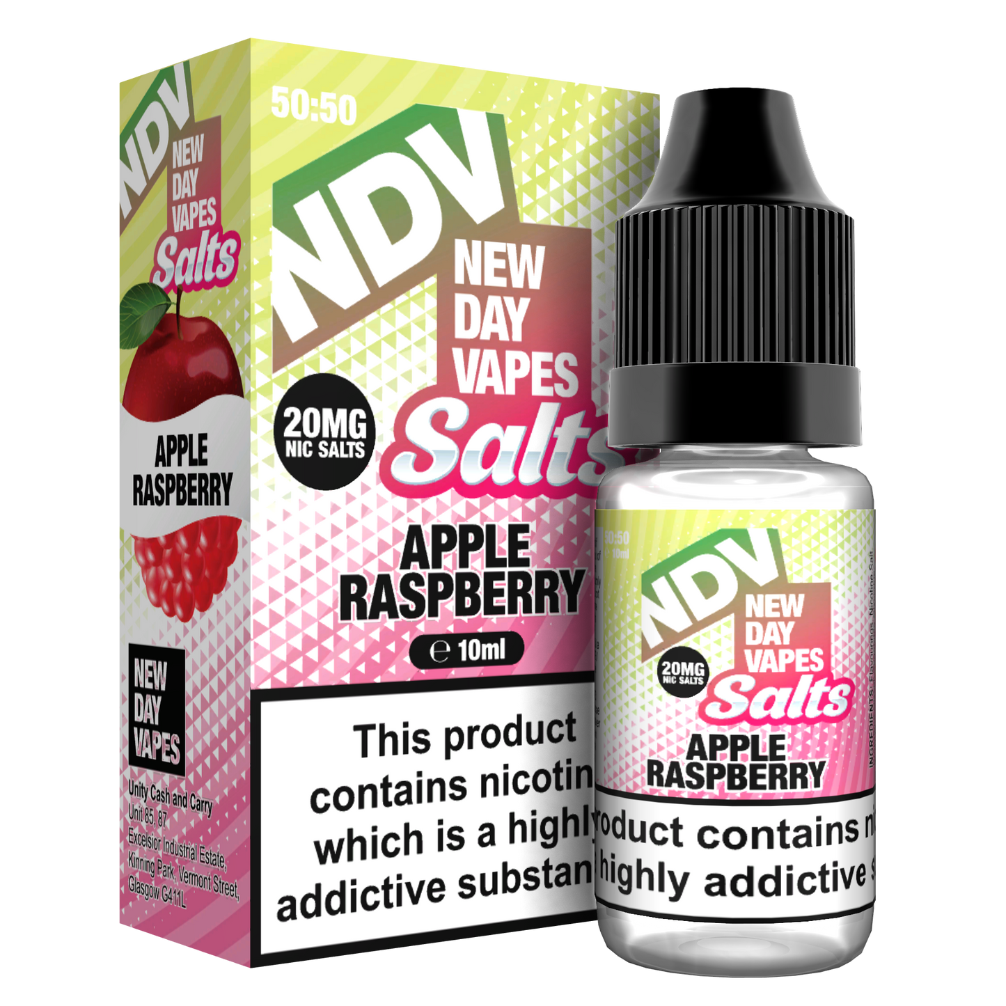 Apple Raspberry Nic Salt E-Liquid 10ml - NDV Salts 10mg & 20mg NDV Salts