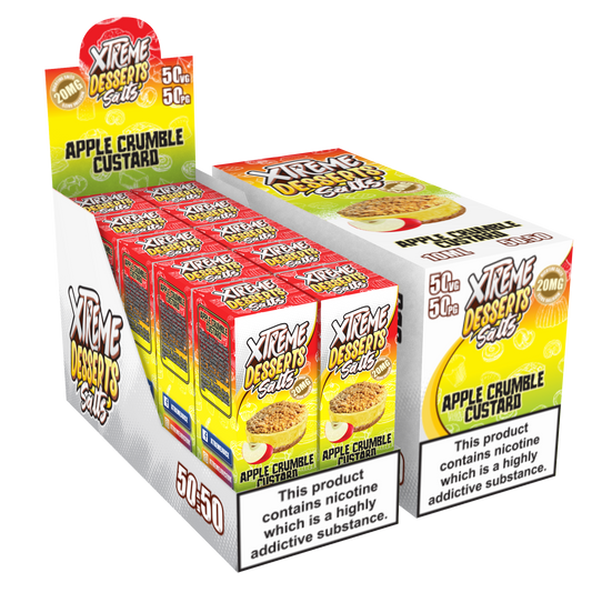 Apple Crumble Custard Nic Salt 10ml - Xtreme Desserts 10mg & 20mg Xtreme Desserts Salts
