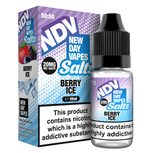 Berry Ice Nic Salt E-Liquid 10ml - NDV Salts 10mg & 20mg NDV Salts