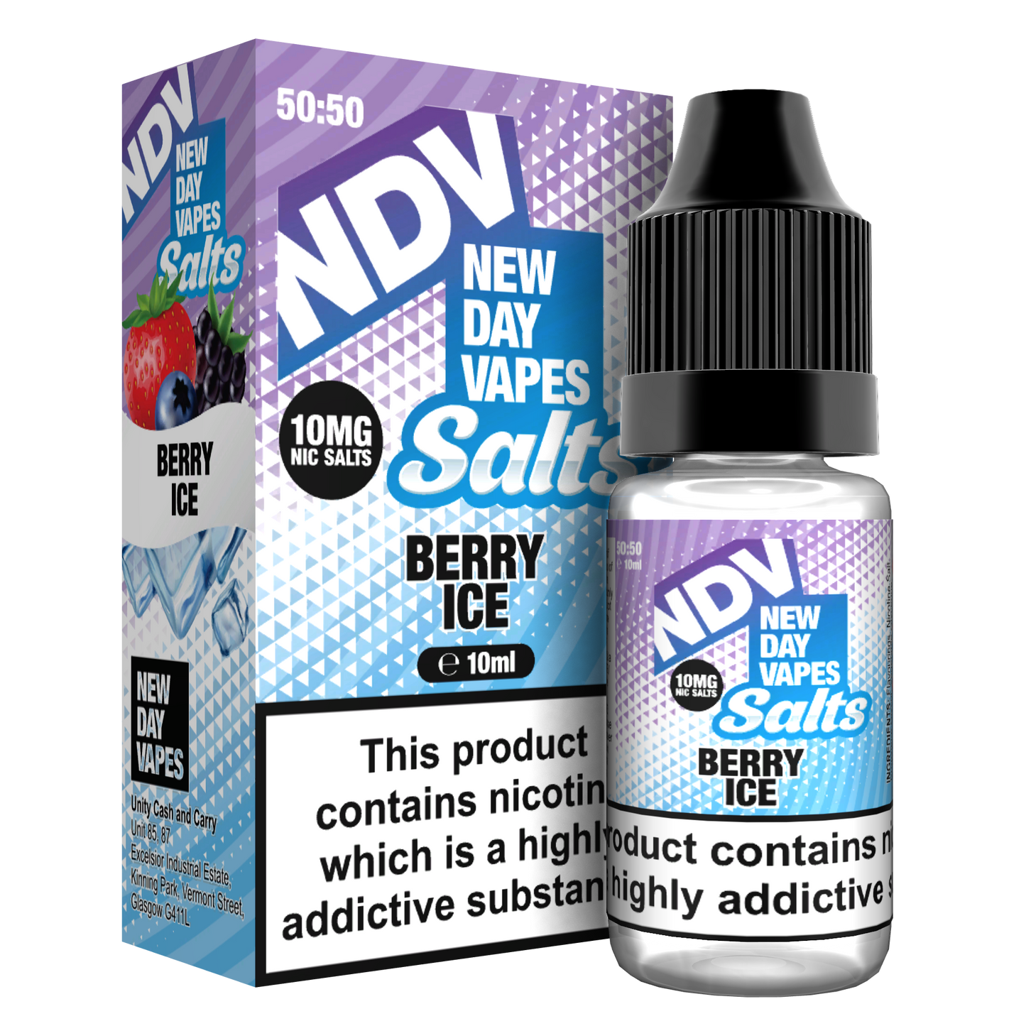 Berry Ice Nic Salts E-Liquid - 10mg & 20mg By NDV Salts