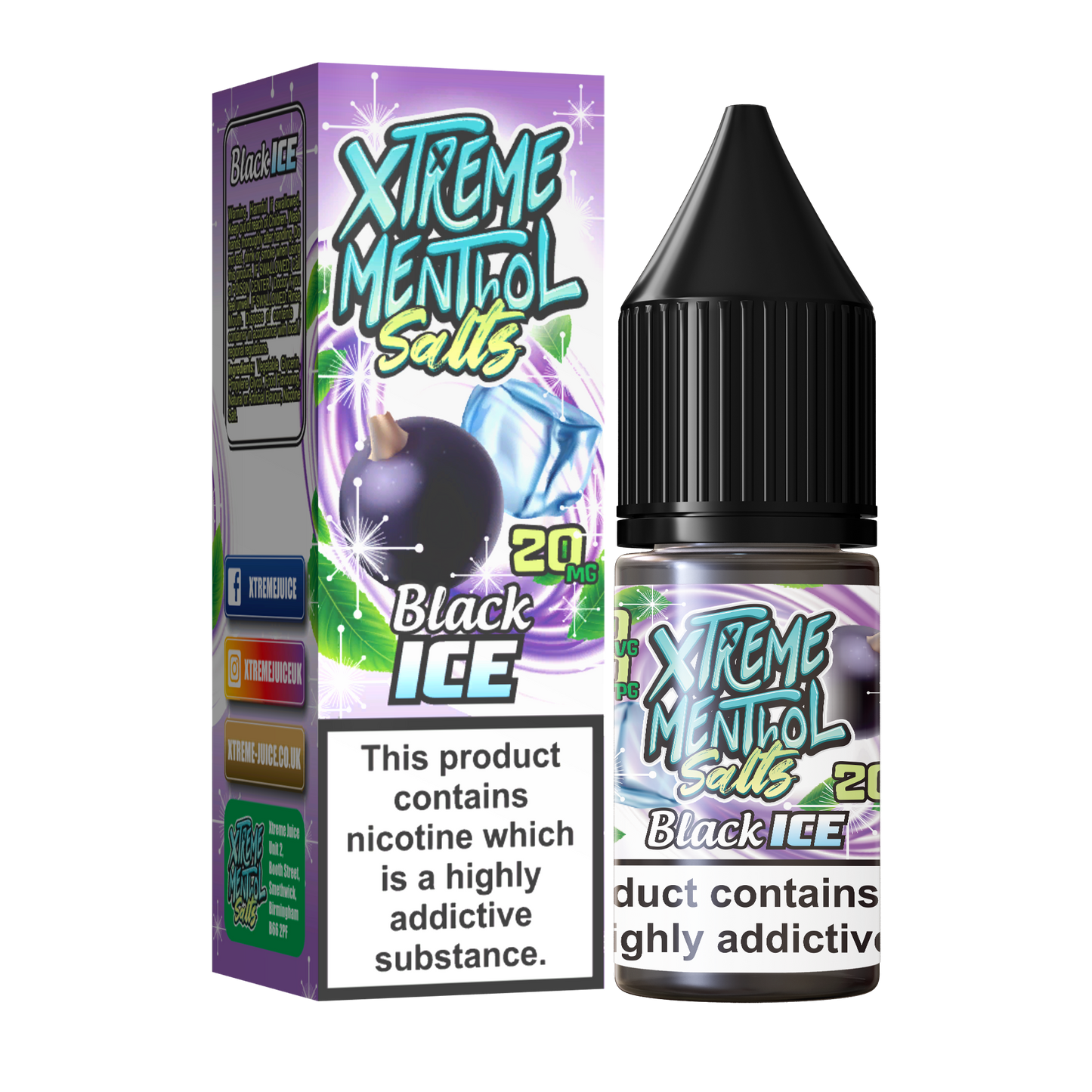 Xtreme Menthol Salts Vape Juice | 10mg & 20mg Nic Salt E-Liquid