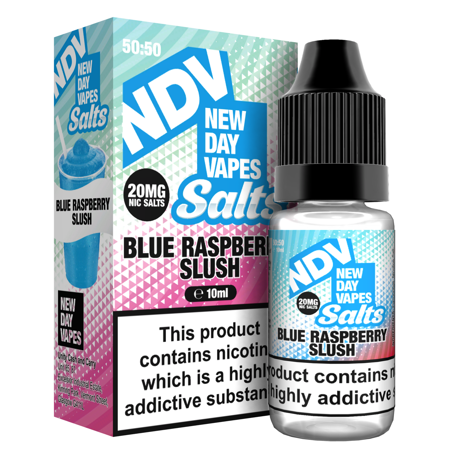 Blue Raspberry Slush Nic Salt 10ml - NDV Salts 10mg & 20mg NDV Salts
