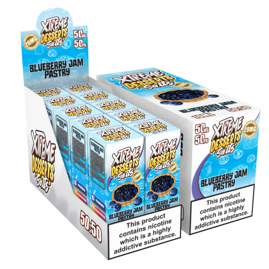 Blueberry Jam Pastry Nic Salt 10ml - Xtreme Desserts 10mg & 20mg Xtreme Desserts Salts