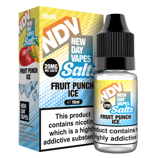 Fruit Punch Ice Nic Salt E-Liquid 10ml - NDV Salts 10mg & 20mg