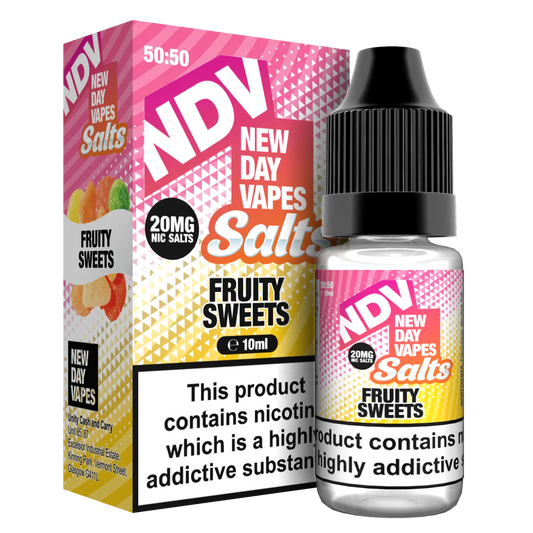 Fruity Sweets Nic Salt E-Liquid 10ml - NDV Salts 10mg & 20mg NDV Salts