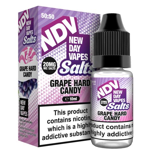 Grape Hard Candy Nic Salt E-Liquid 10ml - NDV Salts 10mg & 20mg