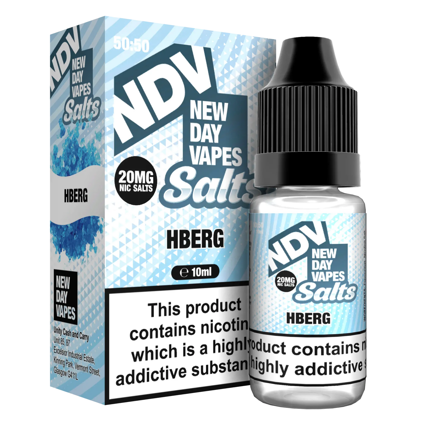 Hberg Nic Salt E-Liquid 10ml - NDV Salts 10mg & 20mg NDV Salts