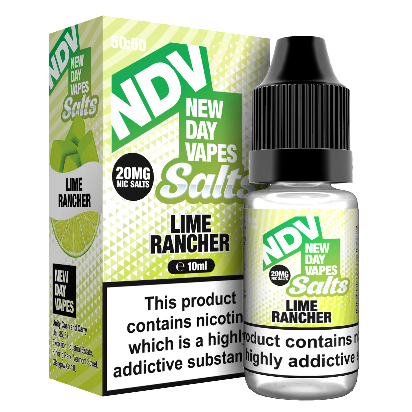 Lime Rancher Nic Salt E-Liquid 10ml - NDV Salts 10mg & 20mg NDV Salts