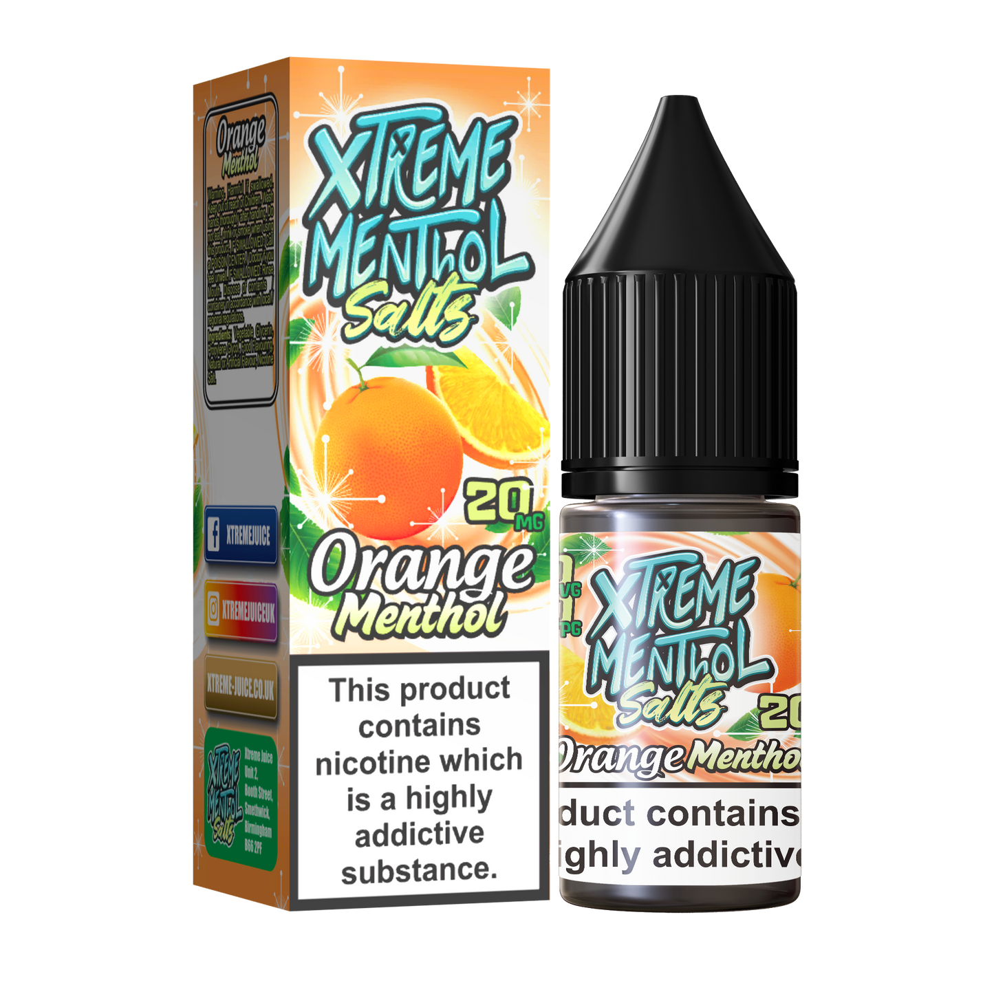Xtreme Menthol Salts Vape Juice | 10mg & 20mg Nic Salt E-Liquid