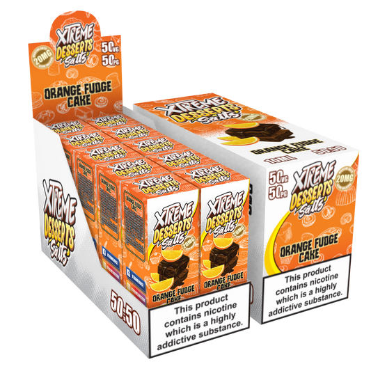 Orange Fudge Cake Nic Salt 10ml - Xtreme Desserts 10mg & 20mg
