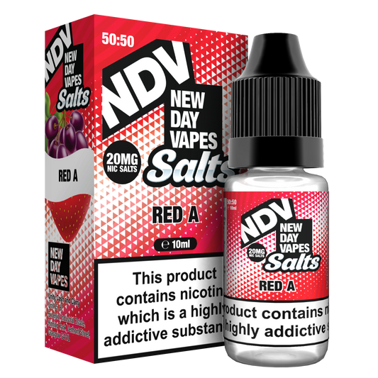 Red A Nic Salt E-Liquid 10ml - NDV Salts 10mg & 20mg NDV Salts