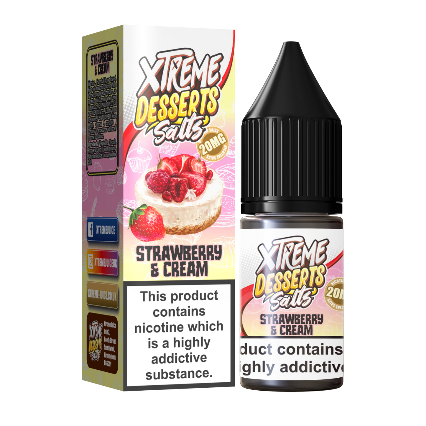 Xtreme Desserts Nic Salt E-Liquid - 10mg & 20mg Vape Juice