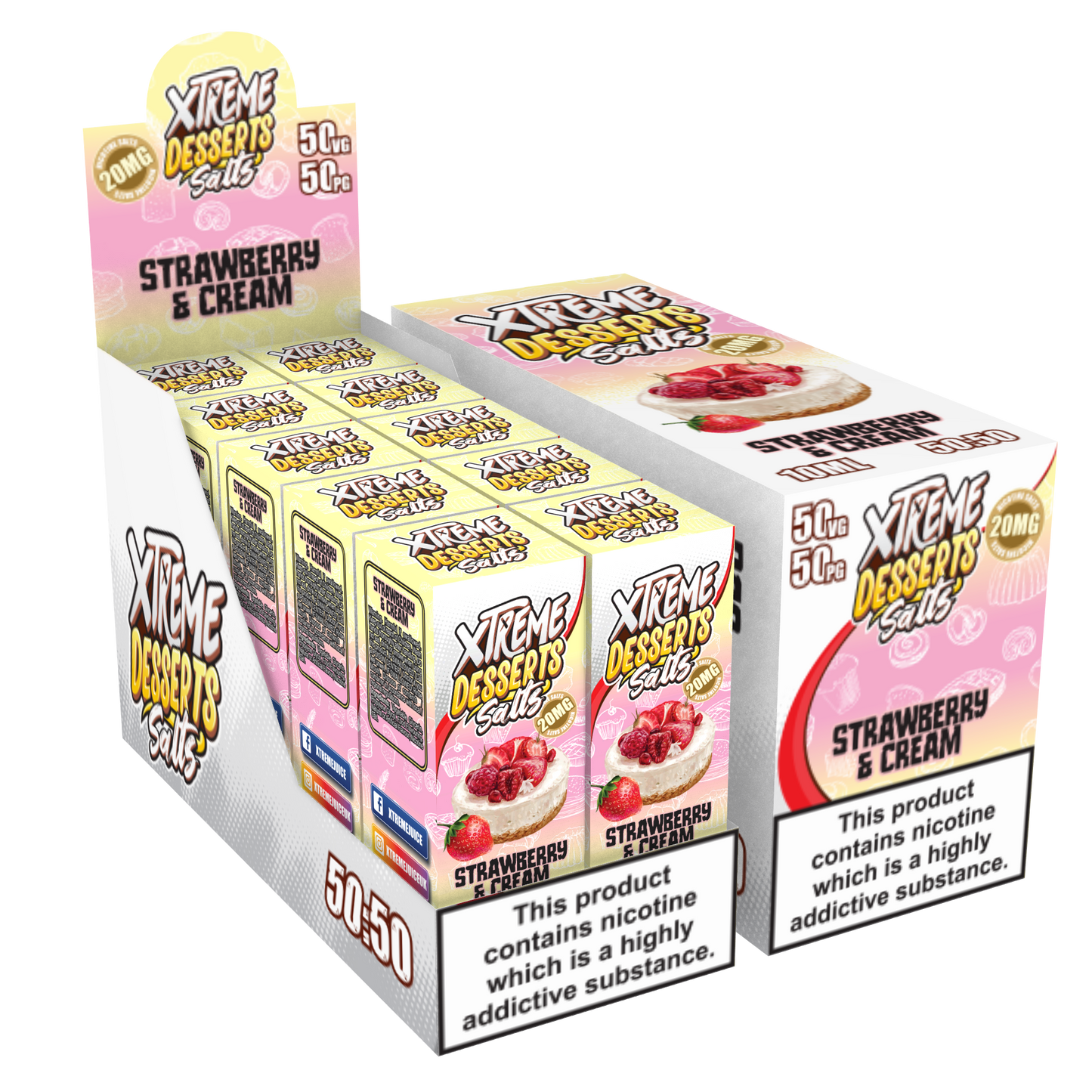 Xtreme Desserts Nic Salt E-Liquid - 10mg & 20mg Vape Juice