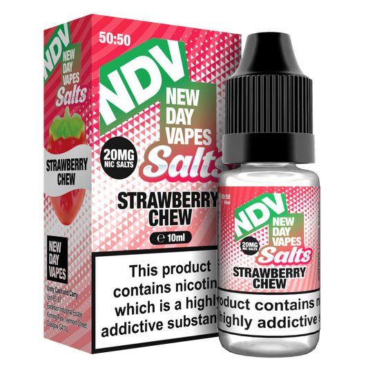 Strawberry Chew Nic Salt E-Liquid 10ml - NDV Salts 10mg & 20mg NDV Salts