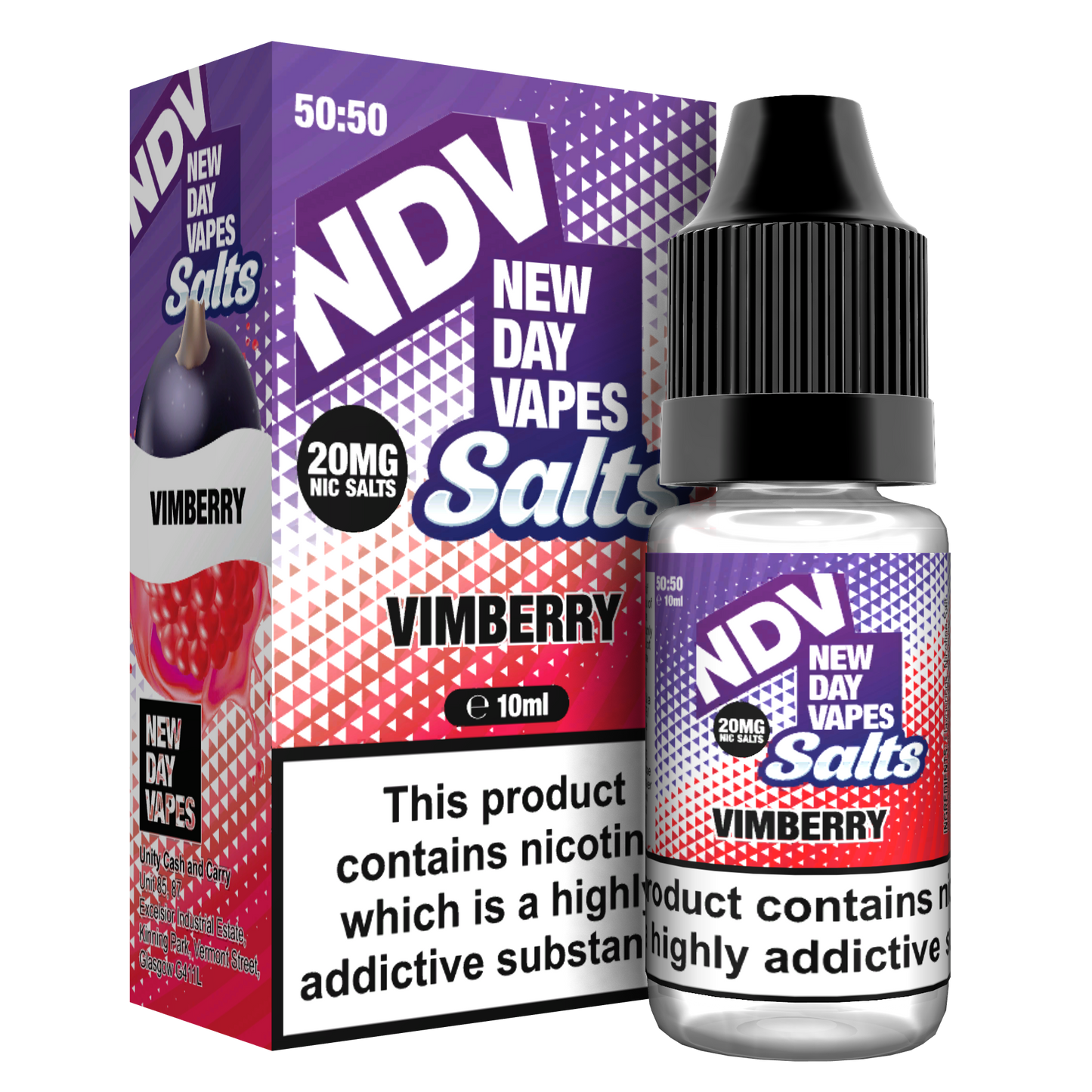 Vimberry Nic Salt E-Liquid 10ml - NDV Salts 10mg & 20mg NDV Salts