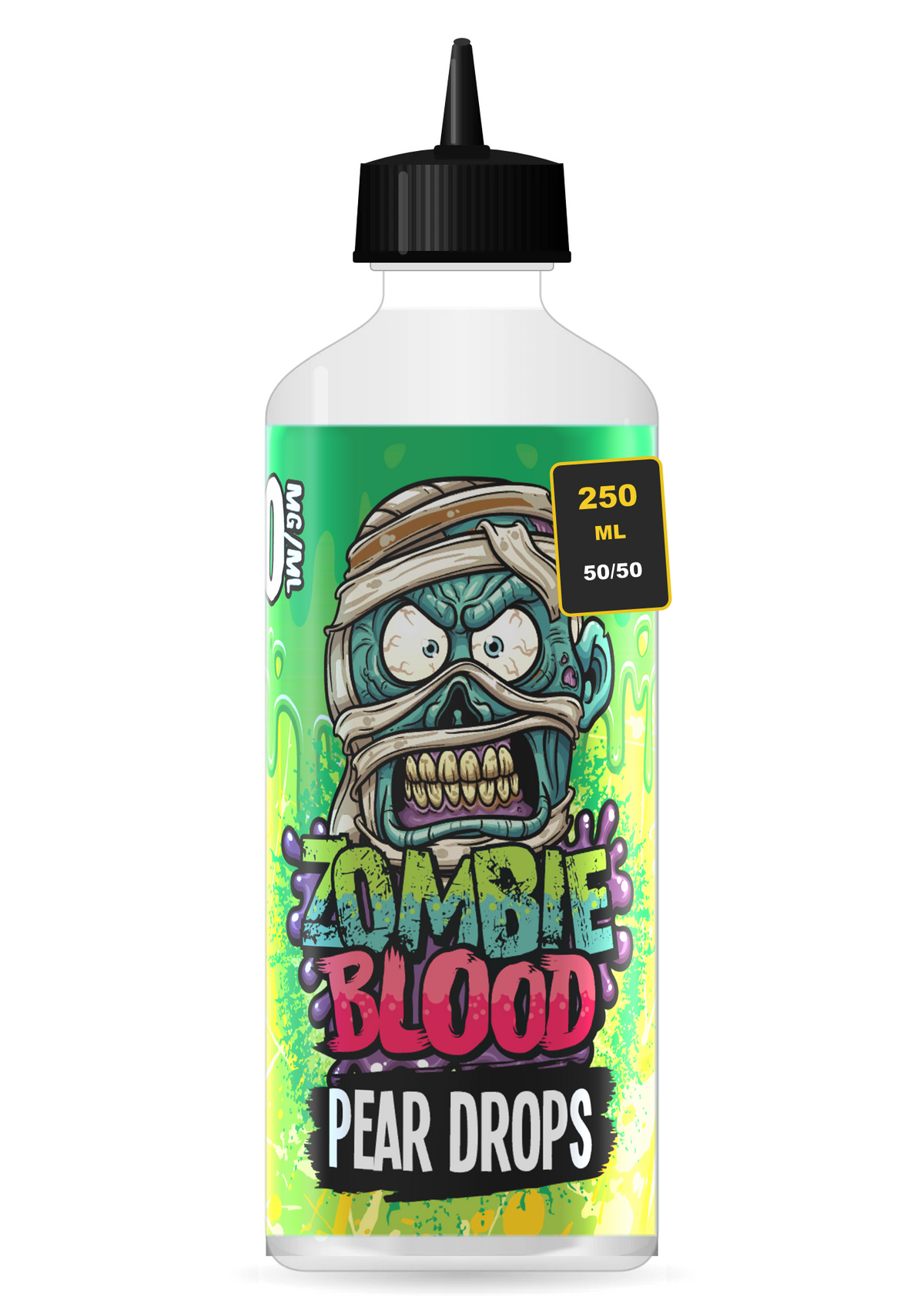 Zombie Blood Pear Drops 250ml shortfill e-liquid bottle