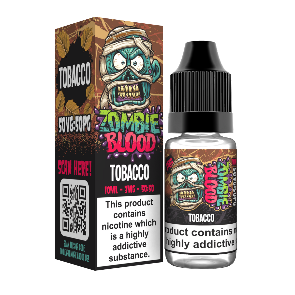 Tobacco TPD E-liquid by Zombie Blood 10ml