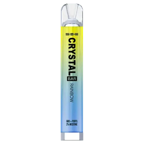 Rainbow SKE Crystal Bar 600 Puff Disposable Vape Device 20mg - Absolute Vape