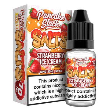 Strawberry Ice Cream Nic E-liquid by Pancake Stack Salts 10ml