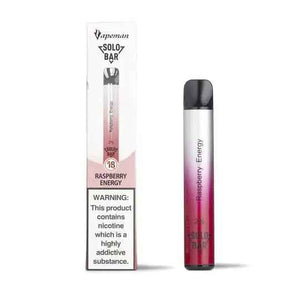 Vapeman Solo Bar Disposable Device 600 Puff | Raspberry Energy - Absolute Vape