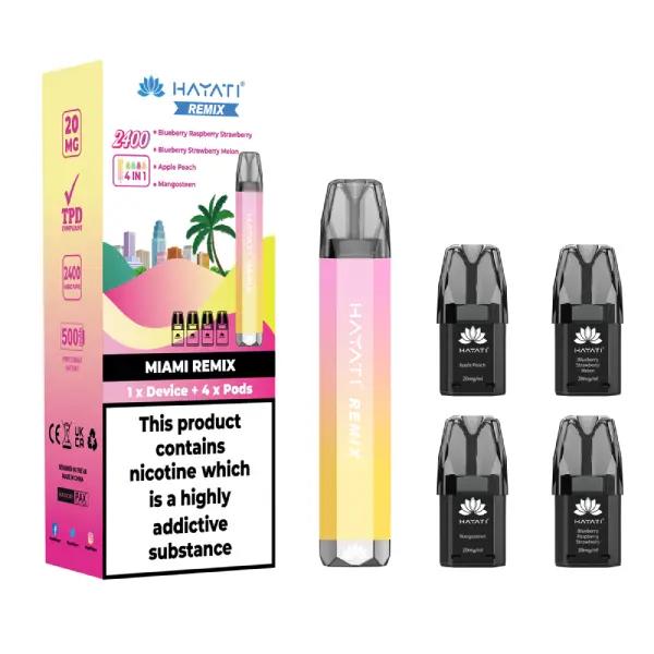Hayati Remix 2400 Puffs Disposable Pod Kit