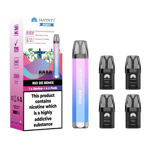Hayati Remix 2400 Puffs Disposable Pod Kit