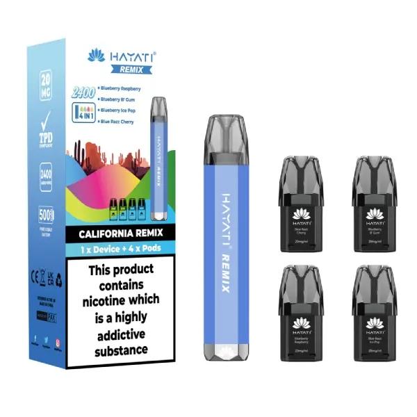 Hayati Remix 2400 Puffs Disposable Pod Kit