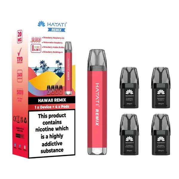 Hayati Remix 2400 Puffs Disposable Pod Kit