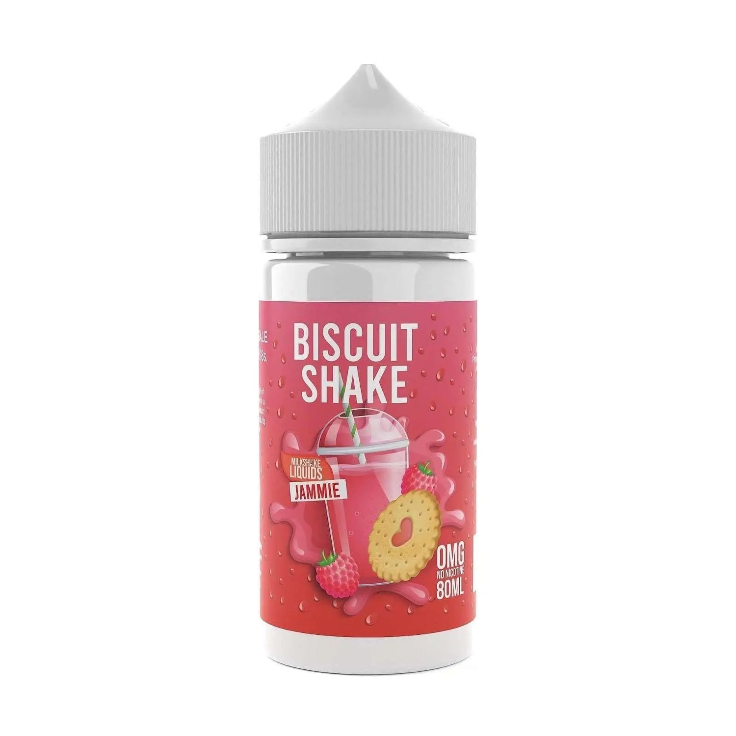Milkshake E Liquids - Jammie Biscuit Shake - 80ml (Expired Jan 2024) - Absolute Vape