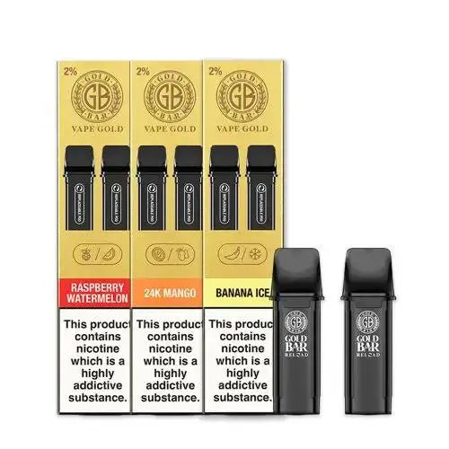 Gold Bar Reload Prefilled Vape Pods - Absolute Vape