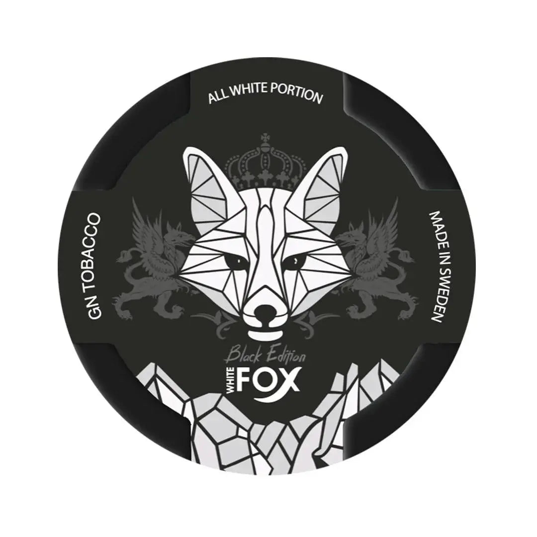 Black Edition Nicotine Pouches by White Fox 12mg - Absolute Vape