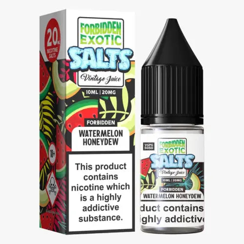 Watermelon Honeydew Nic Salt E-Liquid by Vintage Juice Forbidden Exotic Salts 10ml - Absolute Vape