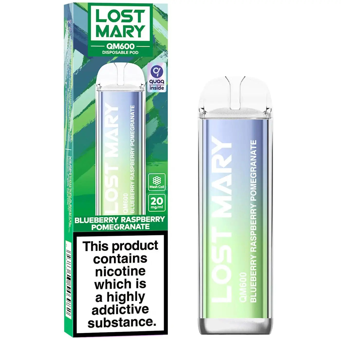 Lost Mary QM600 By Elf Bar Disposable Pod Device - 20mg - Absolute Vape