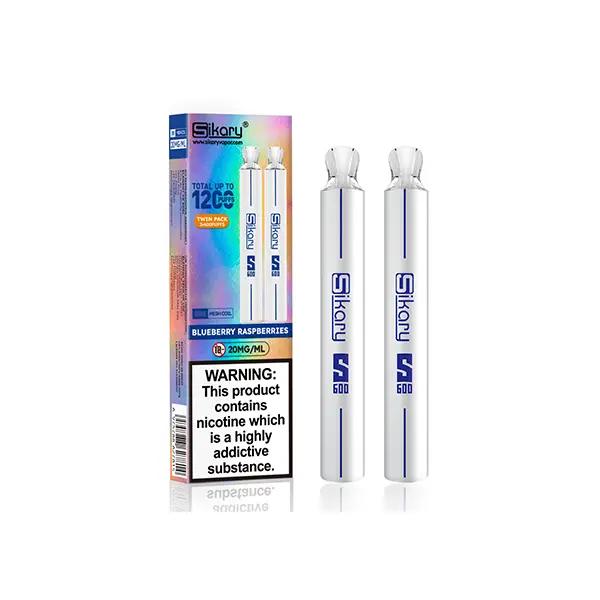 Sikary S600 Disposable Vape 20mg - Twin Pack