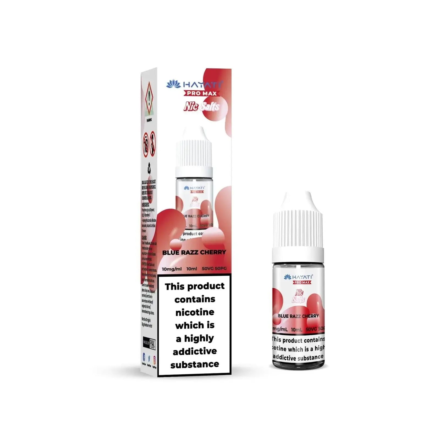 Blue Razz Cherry Nic Salt E-liquid by Hayati Crystal Pro Max 10ml - Absolute Vape