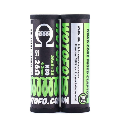 Wotofo_Quad_Core_Fused_Clapton_Prebuilt_Coils_0.26ohm_10pcs_1