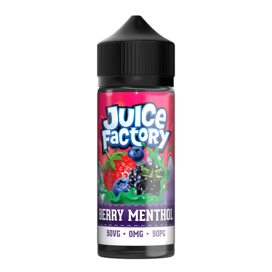 Juice Factory 100ml Shortfill - Red Berry Aniseed Menthol 50VG/50PG 0mg Juice Factory