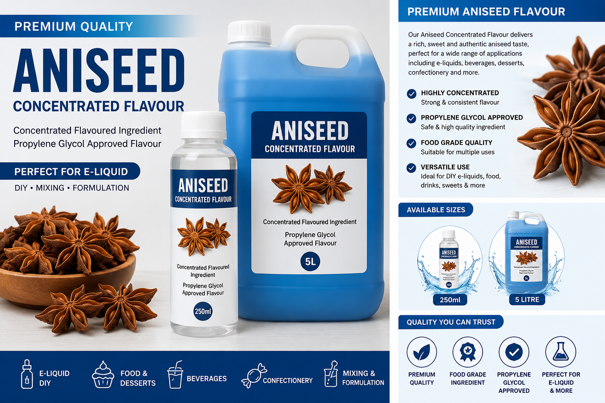 Aniseed DIY E-Liquid Flavour Concentrate 5L - Absolute Vape