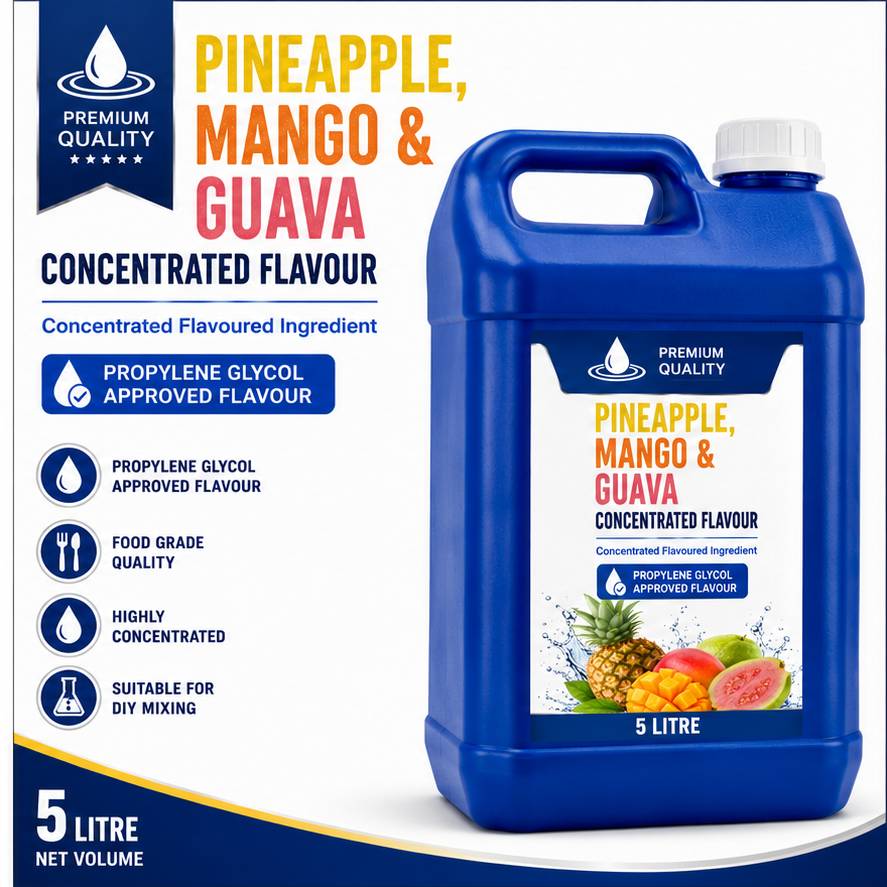 Pineapple, Mango & Guava DIY E-Liquid Flavour Concentrate 5L - Absolute Vape